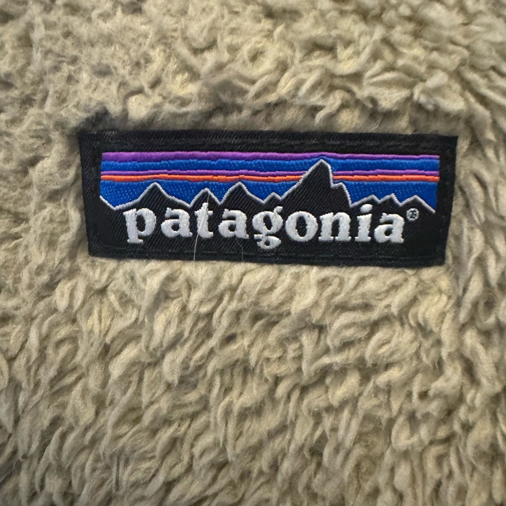 #688 Patagonia Los Gatos Fleece Jacket Women's LARGE 16 High Pile Boa Beige - Picture 5 of 12